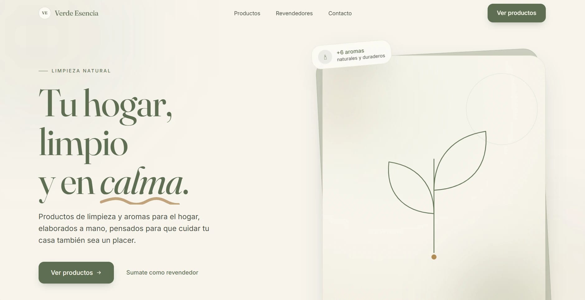 Verde Esencia — hero